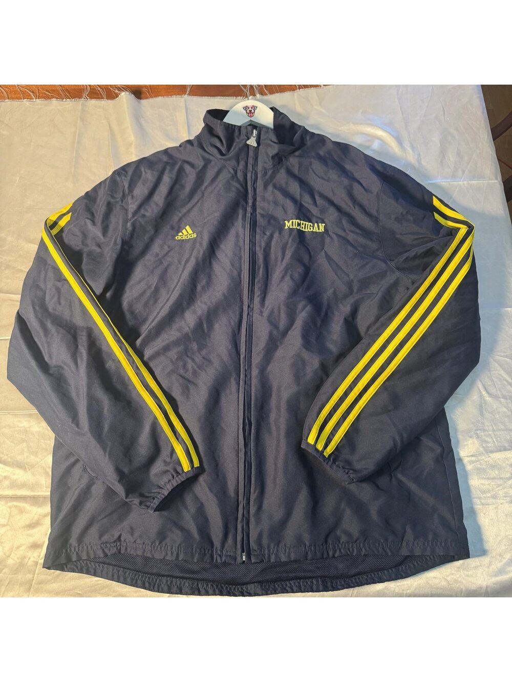 Adidas Michigan Wolverines Full Zip Track Jacket 2010s Era Sz L - Picture 4 of 8